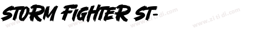 Storm Fighter St字体转换